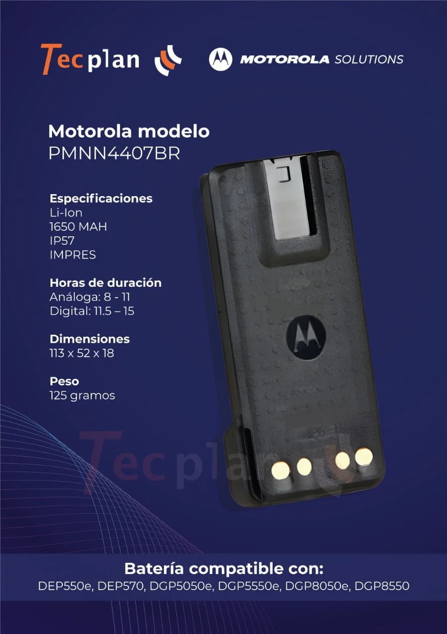 Batería Motorola PMNN4407BR - Image 2