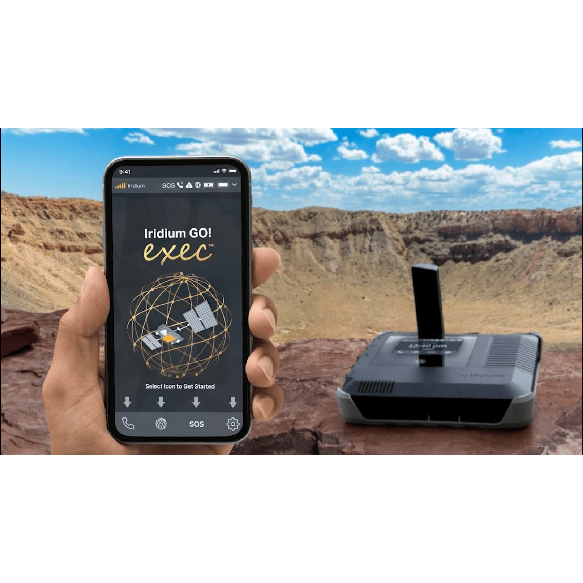 Internet by Iridium GO! exec satellite