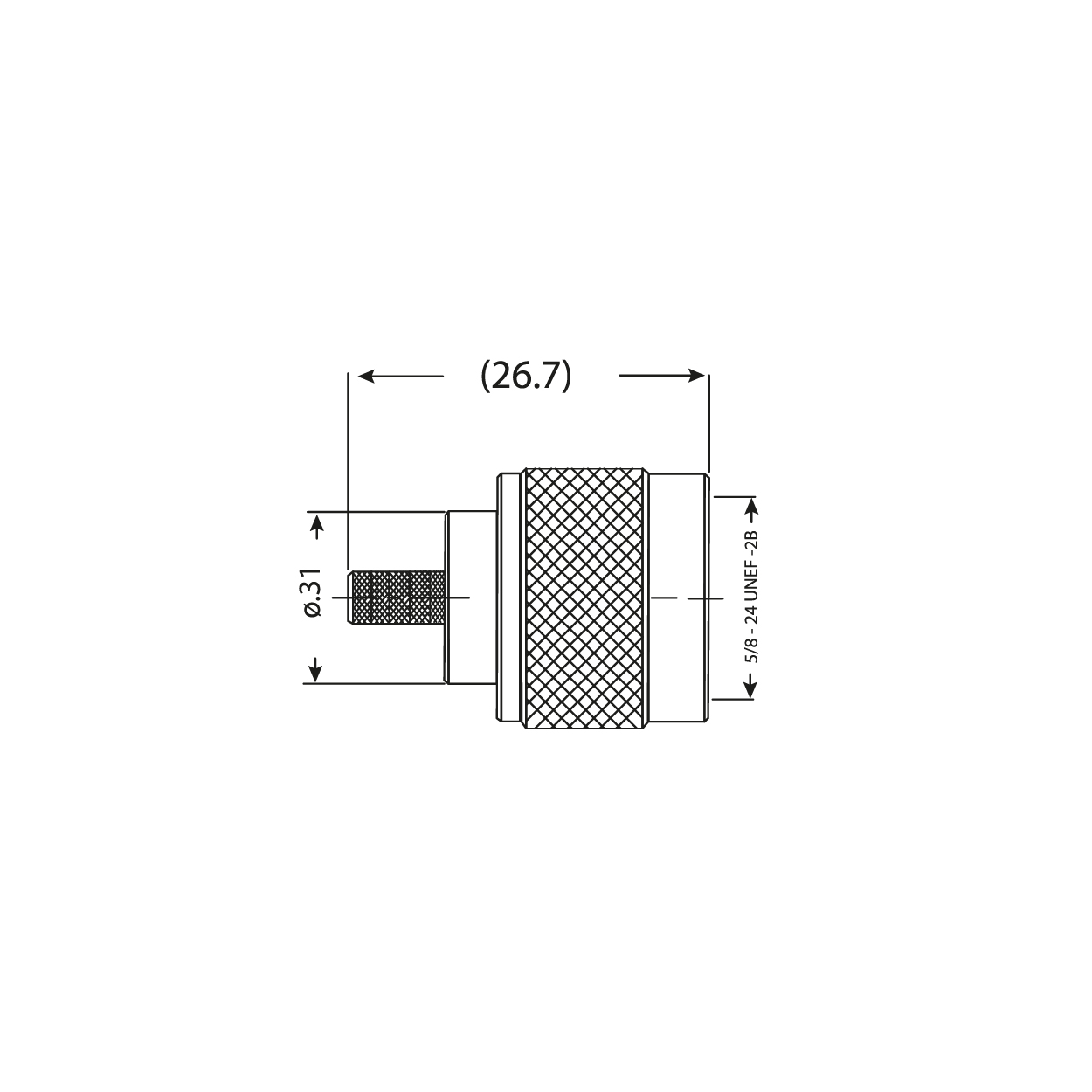 N macho RG58 / LMR200 - Imagen 3