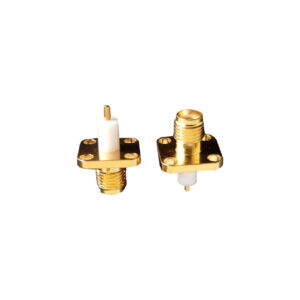 SMA-KFD female flange for PCBs
