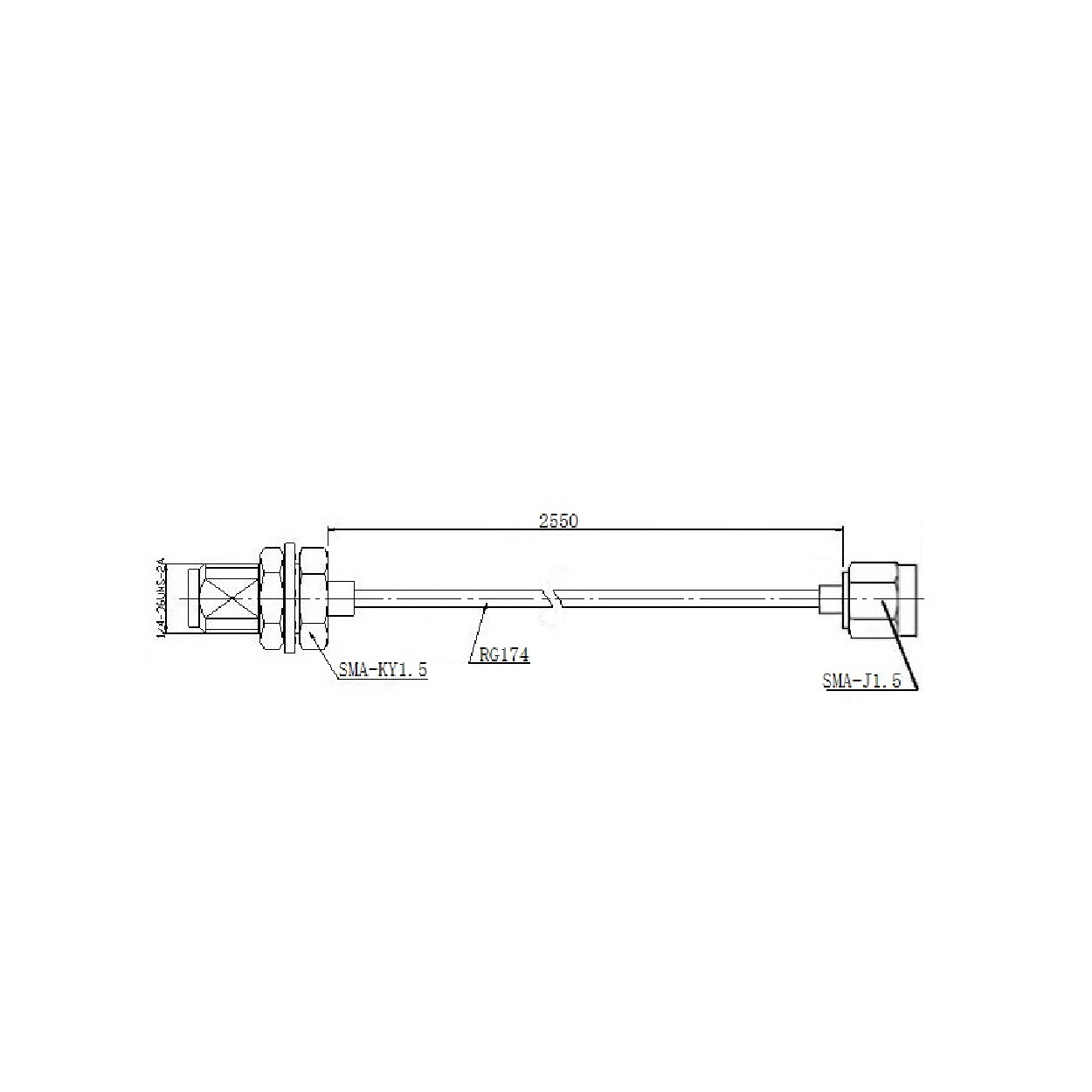 Male SMA to Female SMA - Image 3