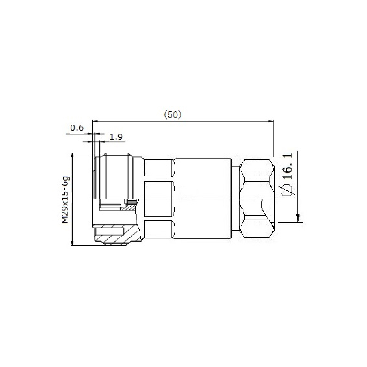 Conector hembra DIN 7/16 - Imagen 3