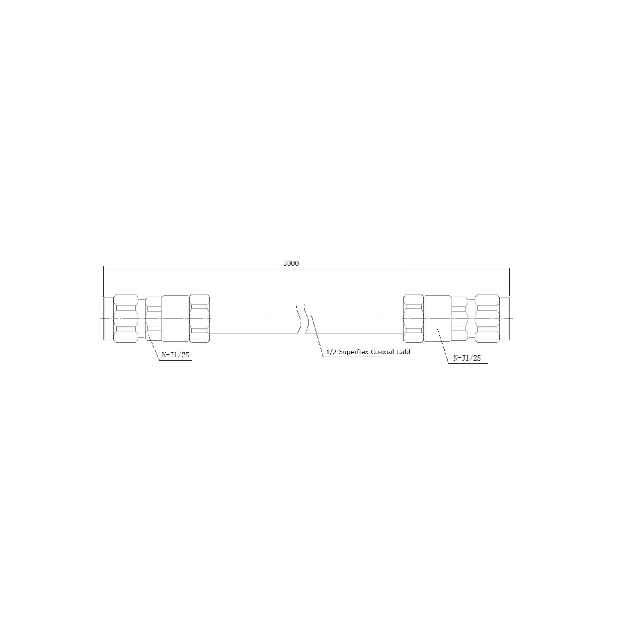 Male N connector for SF cable - Image 3