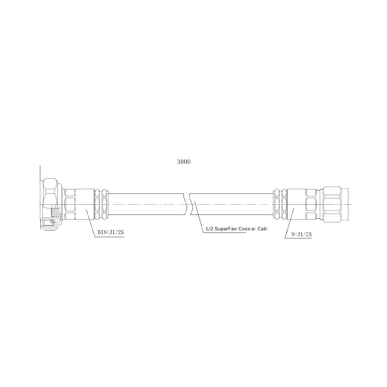 Male N to male DIN connector - Image 3