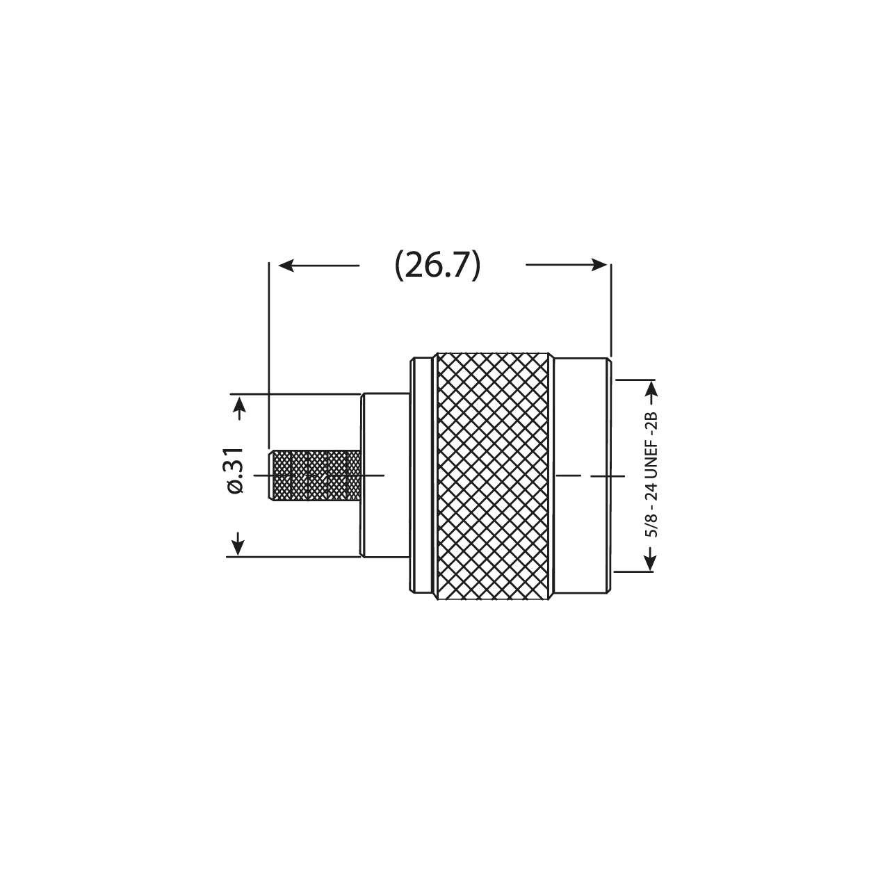 N male RG58 / LMR200 - Imagen 3